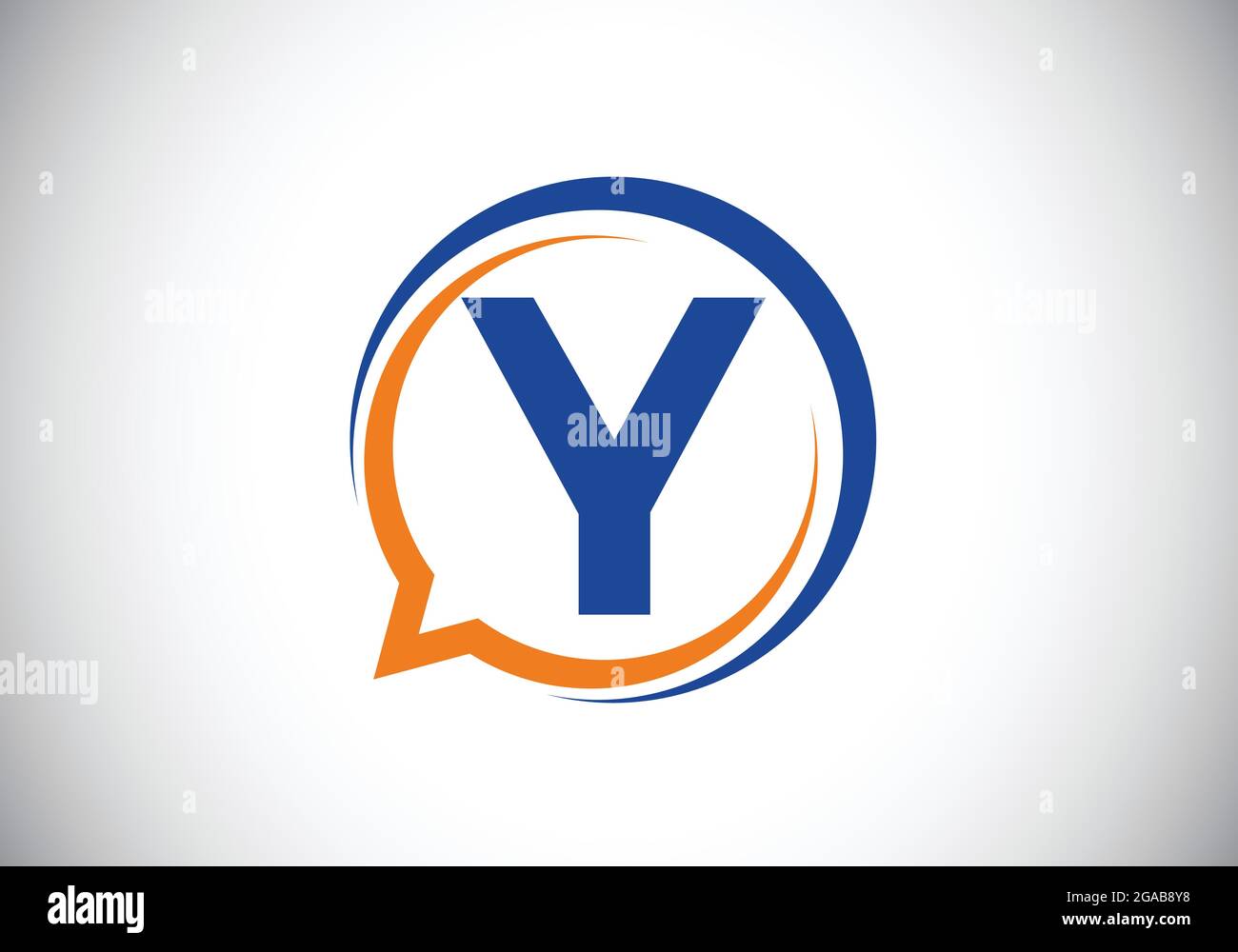 Initial Y Monogram Letter Alphabet With A Bubble Chat Icon Talking Chatting Logo Concept Modern Logo Design For A Consultancy Business And Company Stock Vector Image Art Alamy