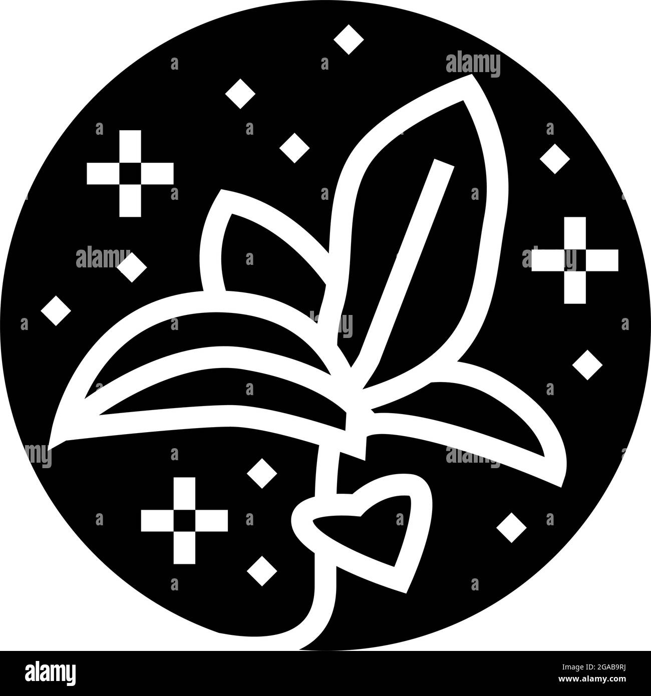 flower boho glyph icon vector illustration Stock Vector Image & Art - Alamy