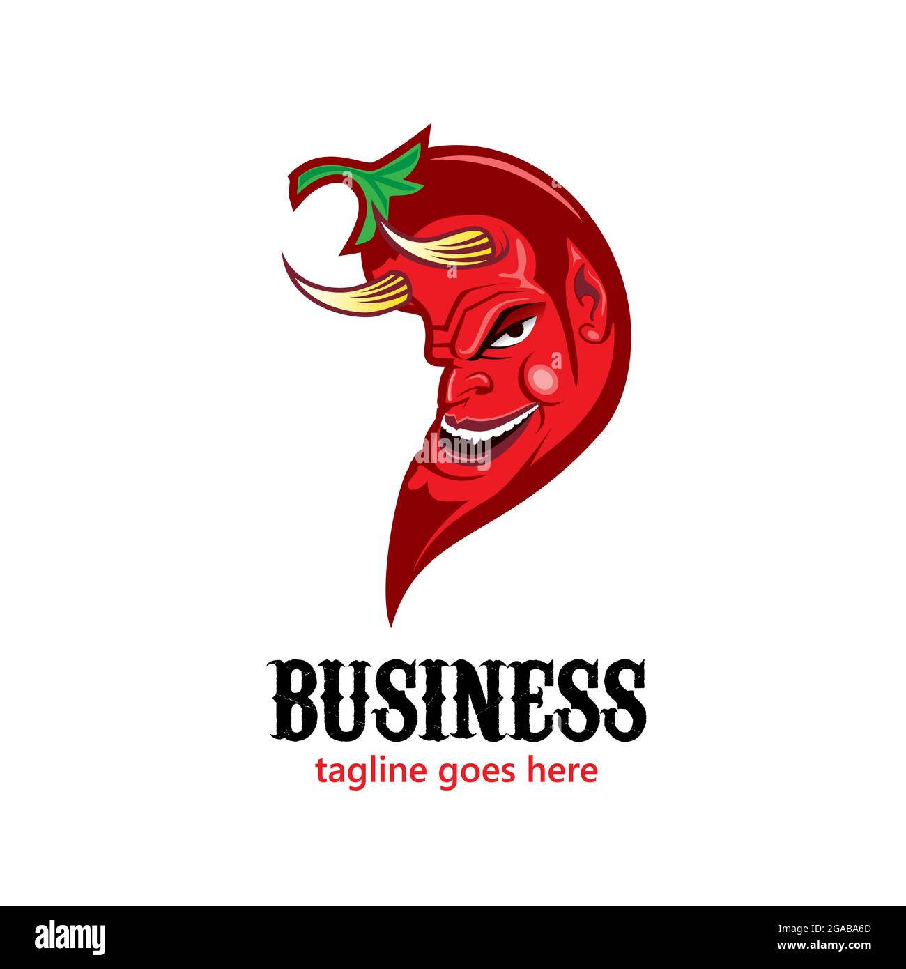 Red Devil Chilli, mexican chilli vector illustration Stock Vector