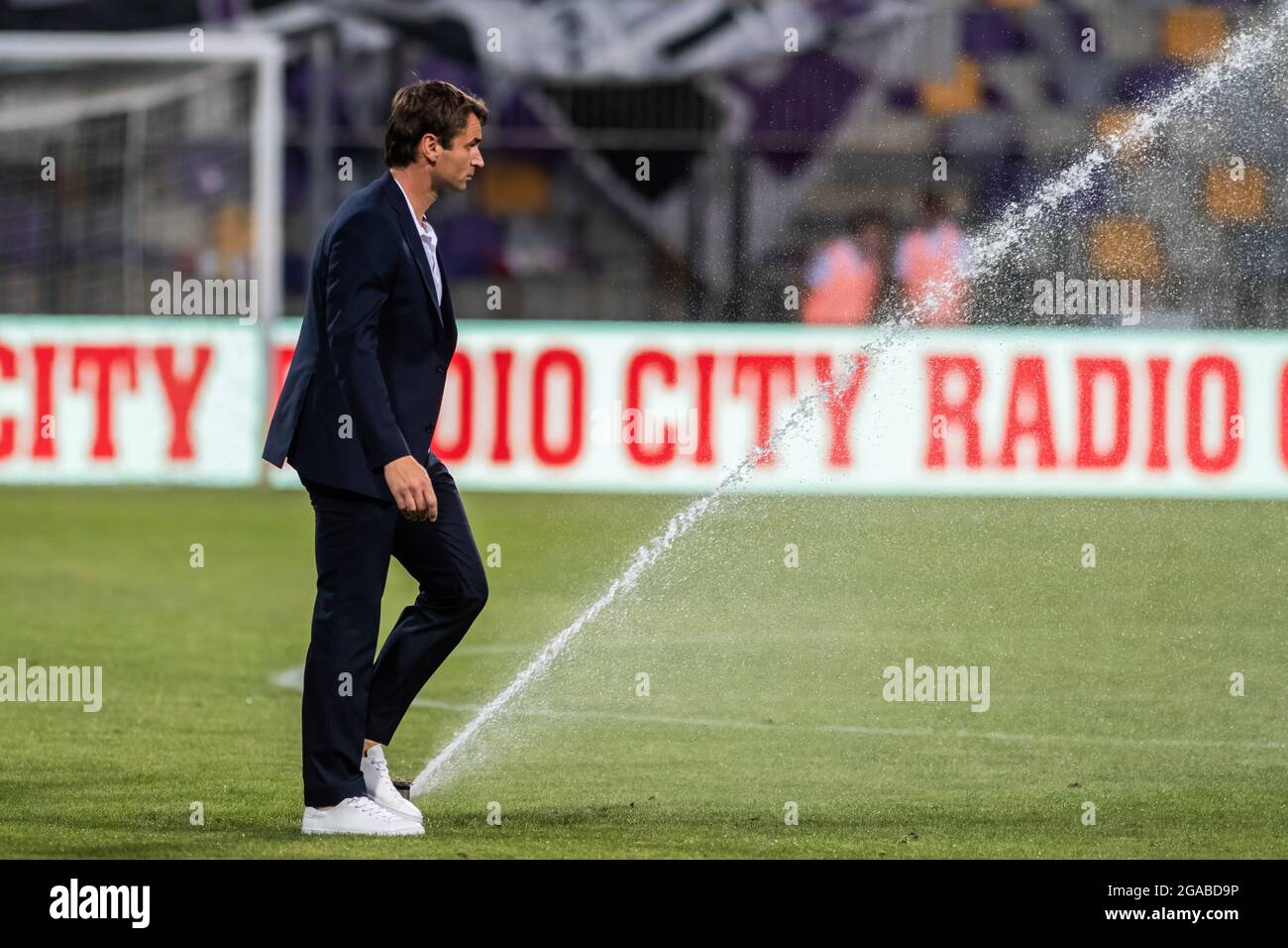 Maribor, Slovenia. 29th July, 2021. Milos Milojevic, head coach of Hammarby  seen before the UEFA Europa Conference League Second Qualifying round,  Second Leg match between NK Maribor and Hammarby IF at Stadium