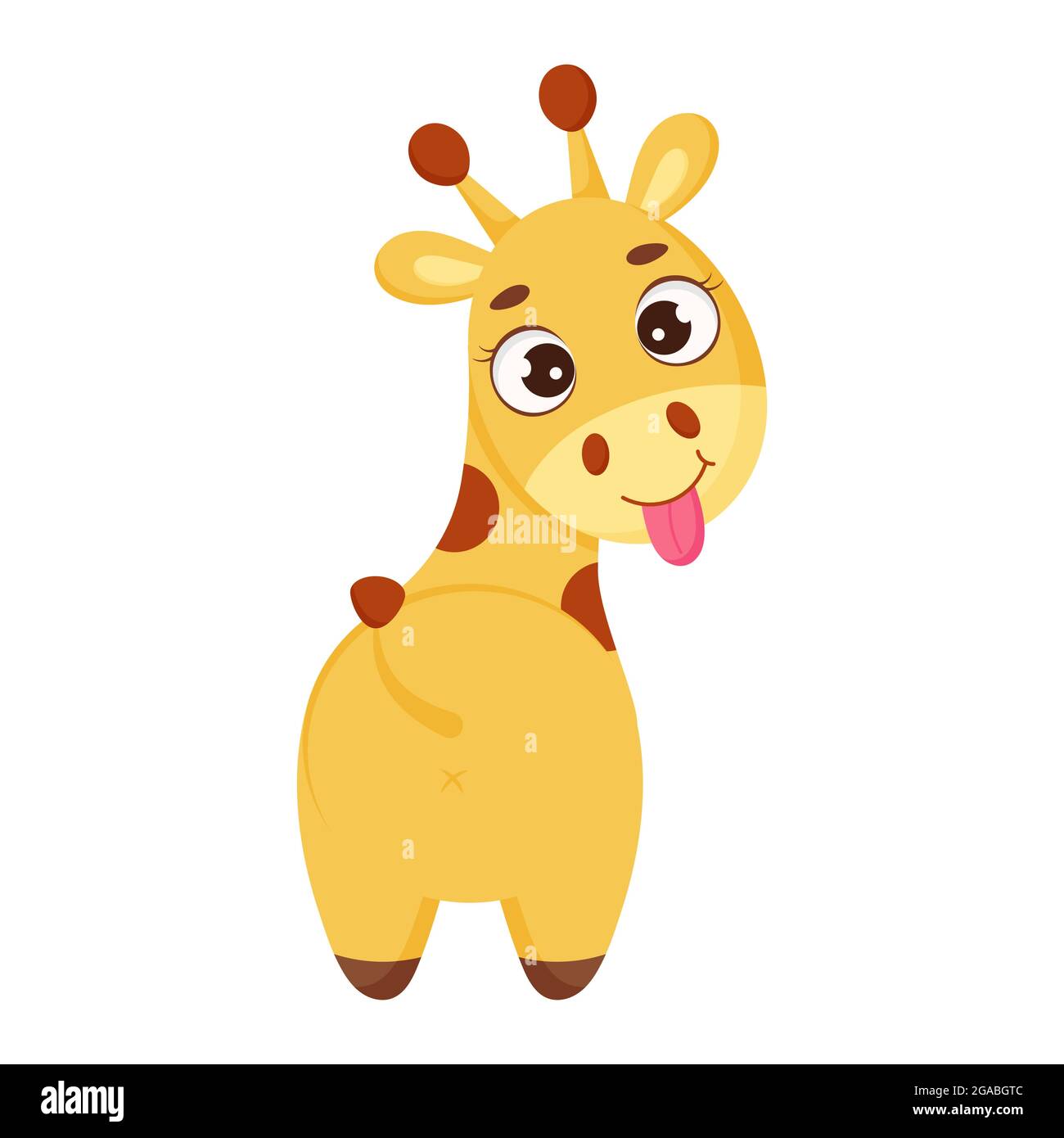 Cute little giraffe show tongue. Funny cartoon character for print, greeting cards, baby shower, invitation, wallpapers, home decor. Bright colored ch Stock Vector Image & Art - Alamy Cute little giraffe show tongue. Funny cartoon character for print, greeting cards, baby shower, invitation, wallpapers, home decor. Bright colored ch Stock Vector Image & Art - Alamy