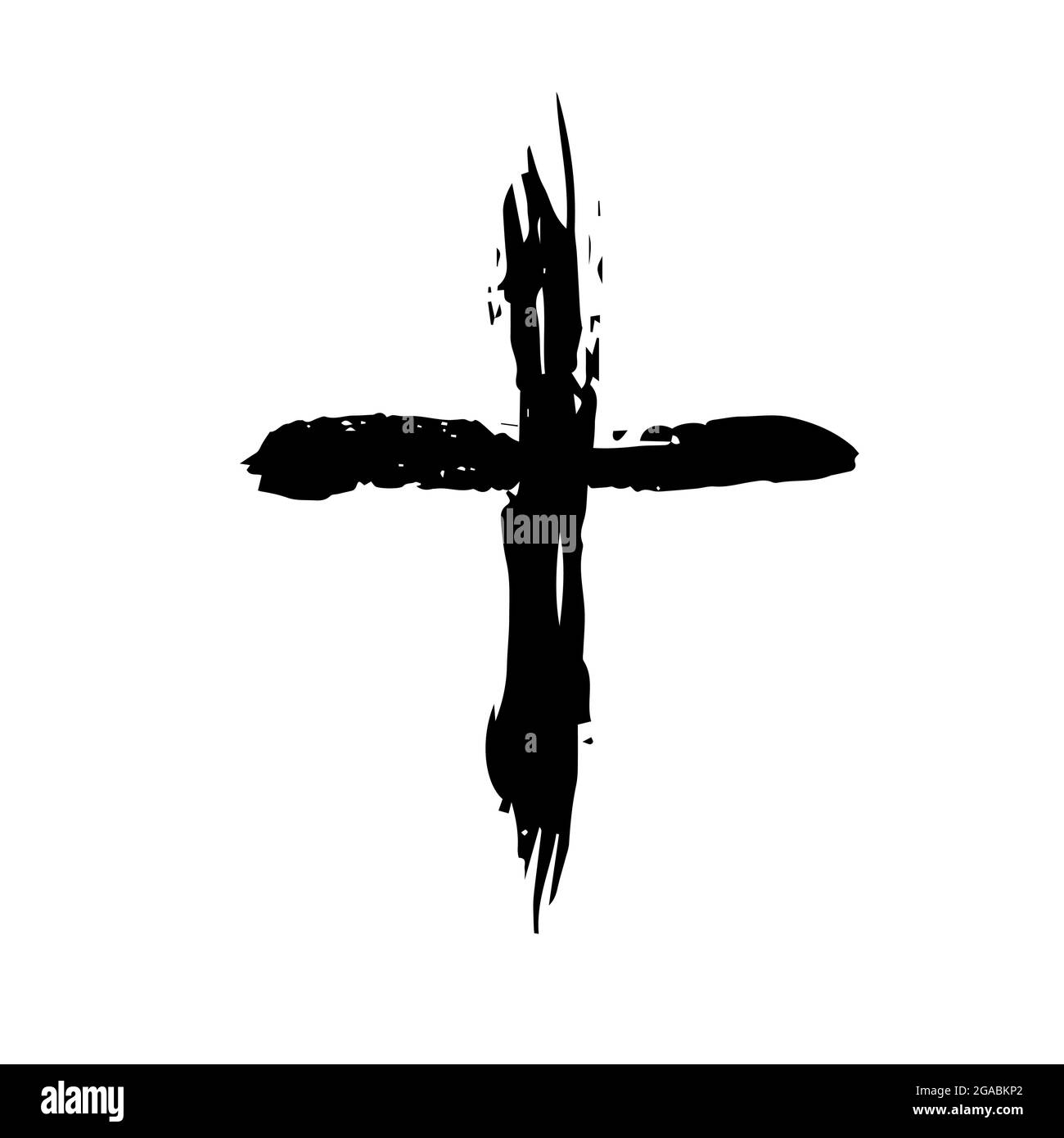 Vector banner or illustration on the religious theme. Abstract black