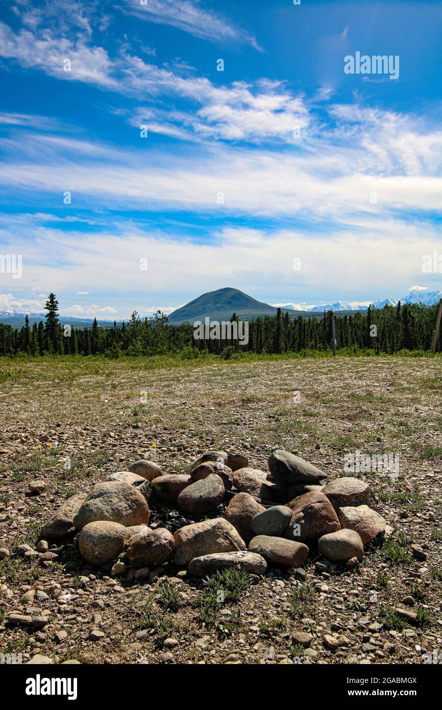 donnelly dome alaska Stock Photo - Alamy