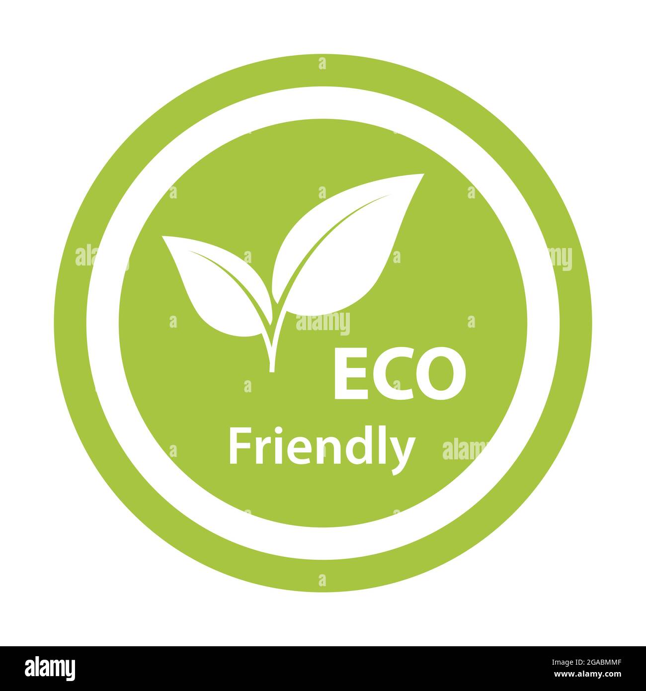 Eco friendly icon vector healthy natural product label logo for graphic design, logo, web site, social media, mobile app, ui illustration Stock Vector