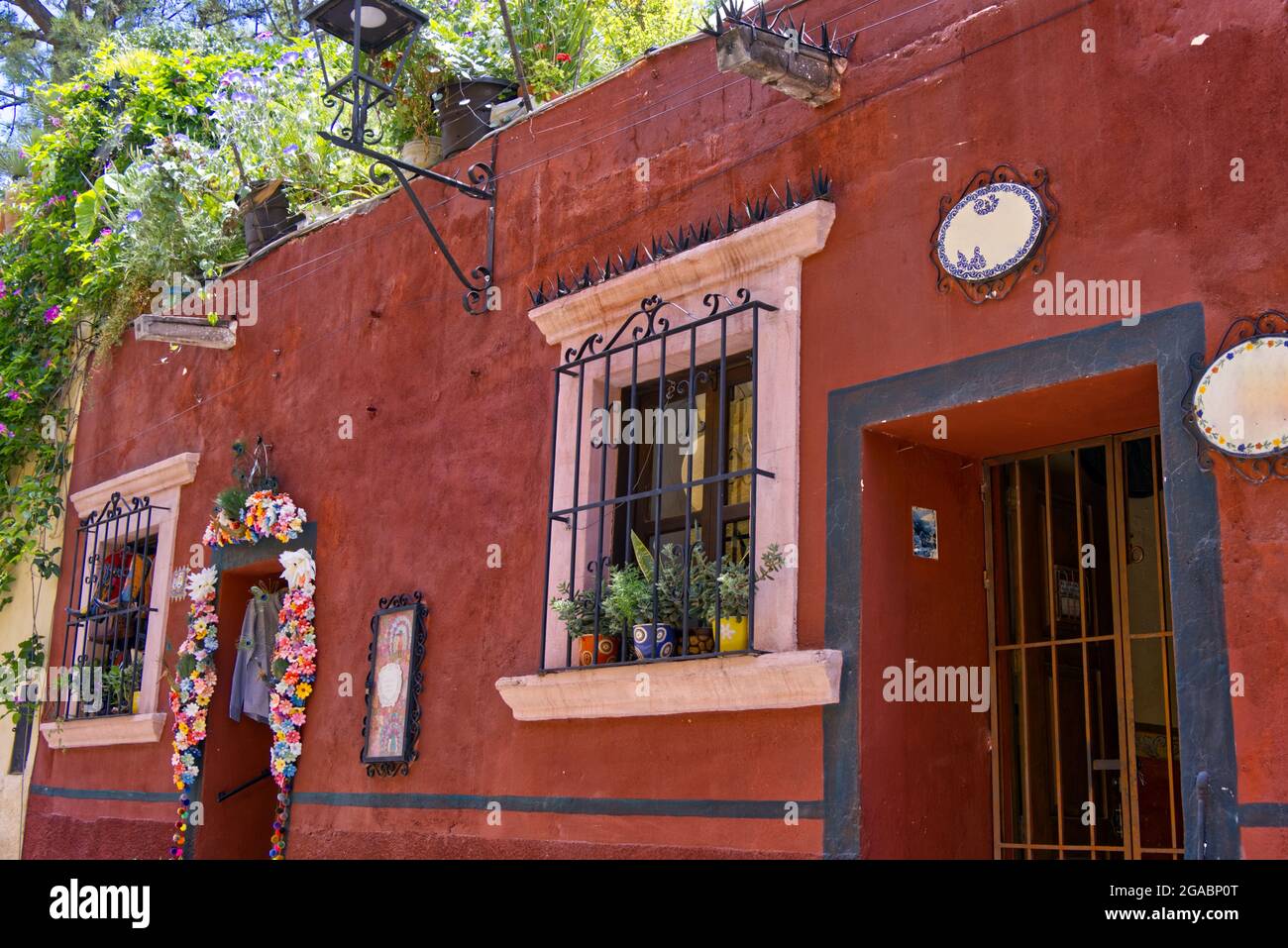 San Miguel de Allende, Mexico Calle Aldama Home Stock Photo Alamy