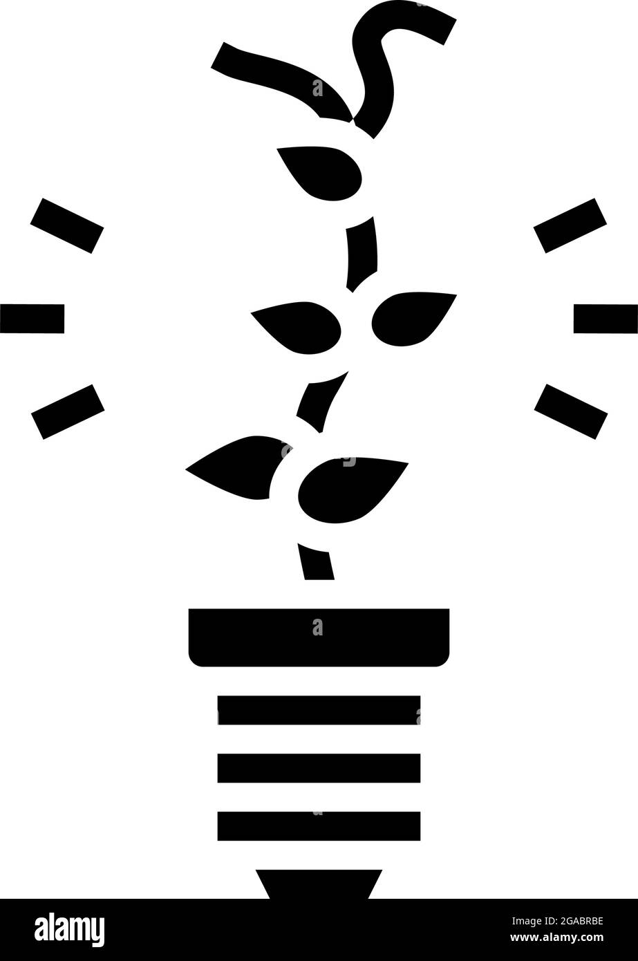 alternative energy glyph icon vector illustration Stock Vector Image ...