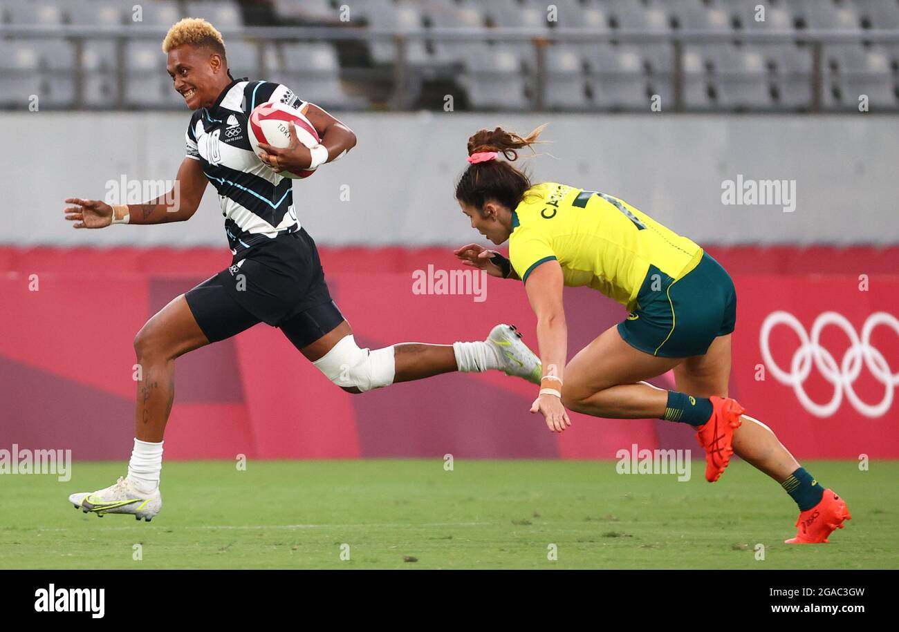 Tokyo 2020 Olympics Rugby Sevens Women Quarterfinal Fiji v Australia Tokyo Stadium
