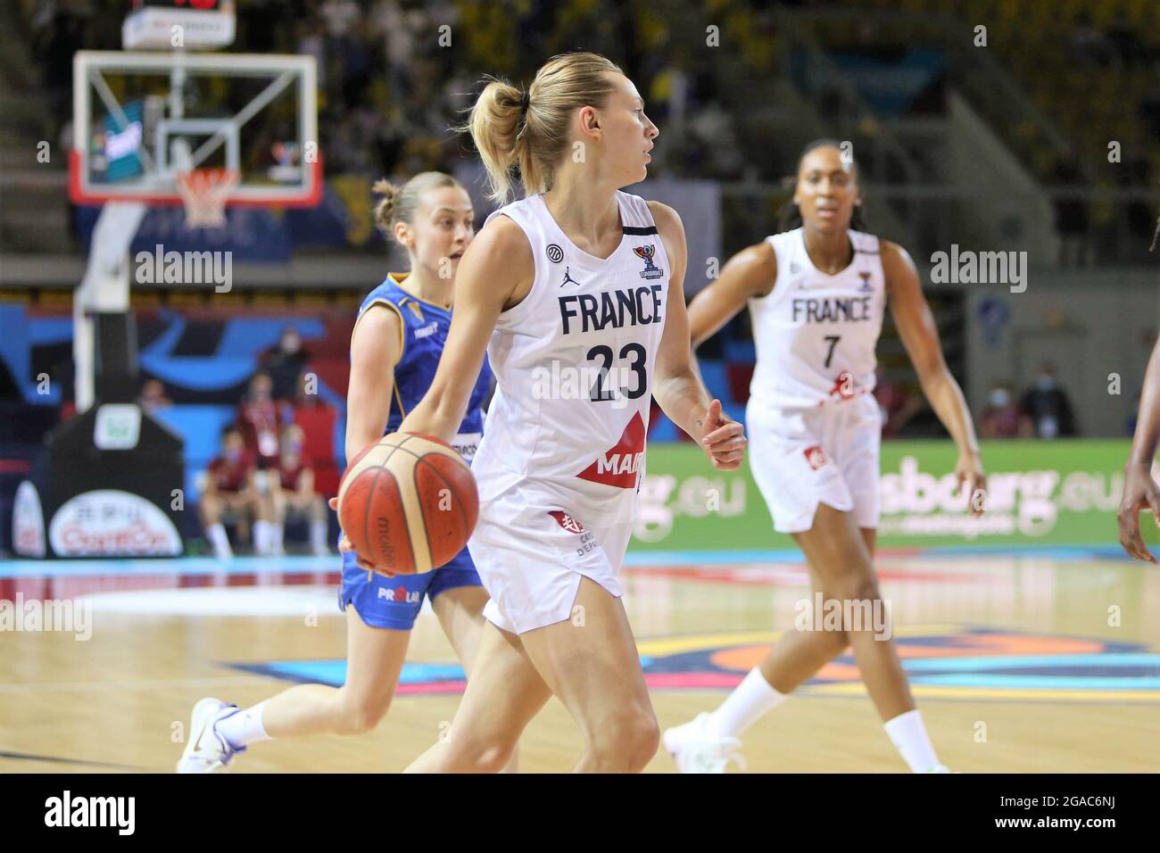 Marine JOHANNES of France during the FIBA Women's EuroBasket 2021,  quarter-finals basketball match between France