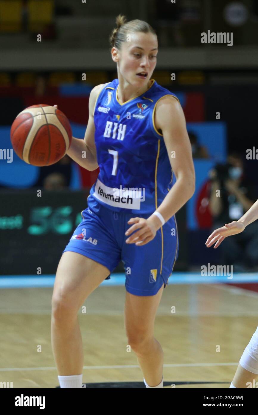 Nikolina BABIC of Bosnia Herzegovina during the FIBA Women's EuroBasket 2021,  quarter-finals basketball match between