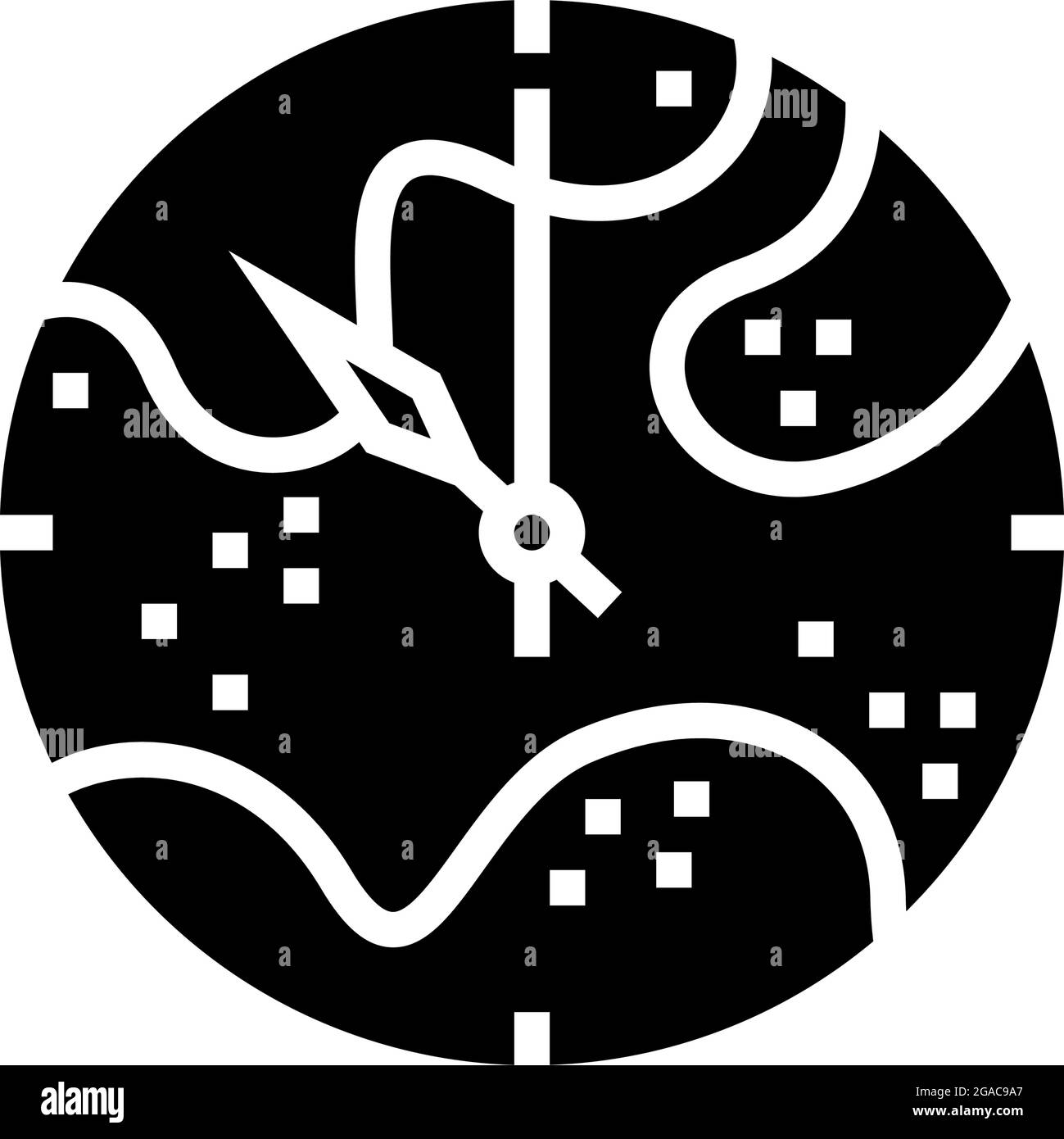 clock resin art glyph icon vector illustration Stock Vector Image & Art ...
