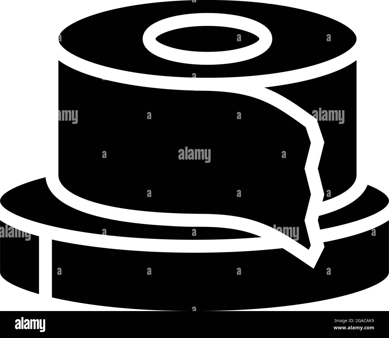 scotch tape resin art glyph icon vector illustration Stock Vector Image