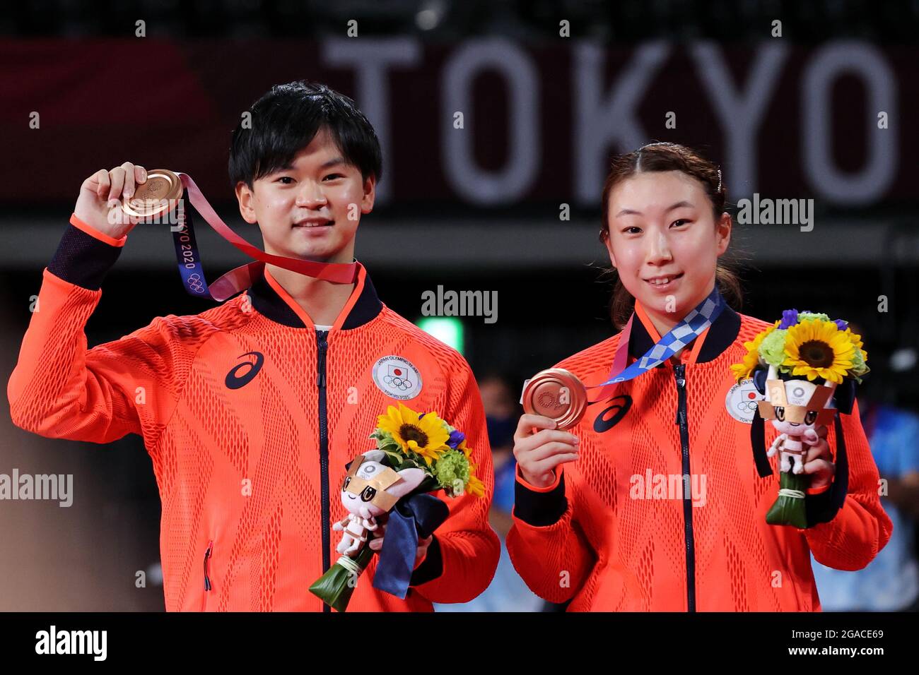 Yuta Watanabe & Arisa Higashino (JPN), JULY 30, 2021 Badminton