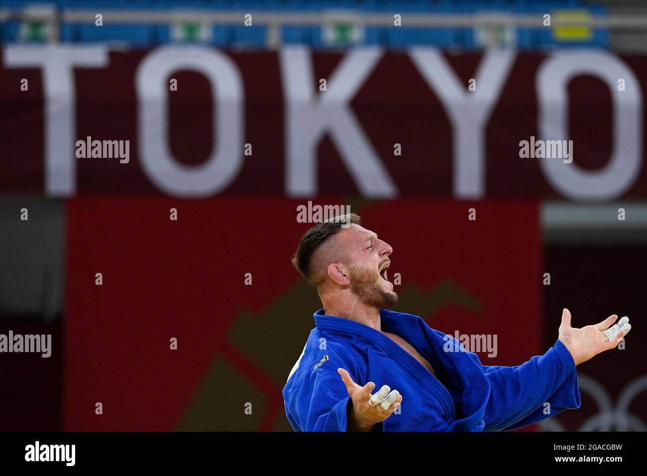 Tokyo, Japan. 30th July, 2021. Czech judoka Lukas Krpalek won men's 100