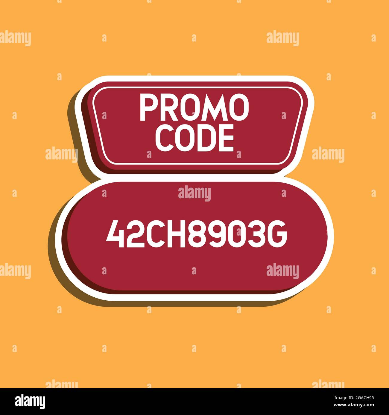 Promo code, coupon code. Flat vector set design illustration eps 10 Stock  Vector Image & Art - Alamy