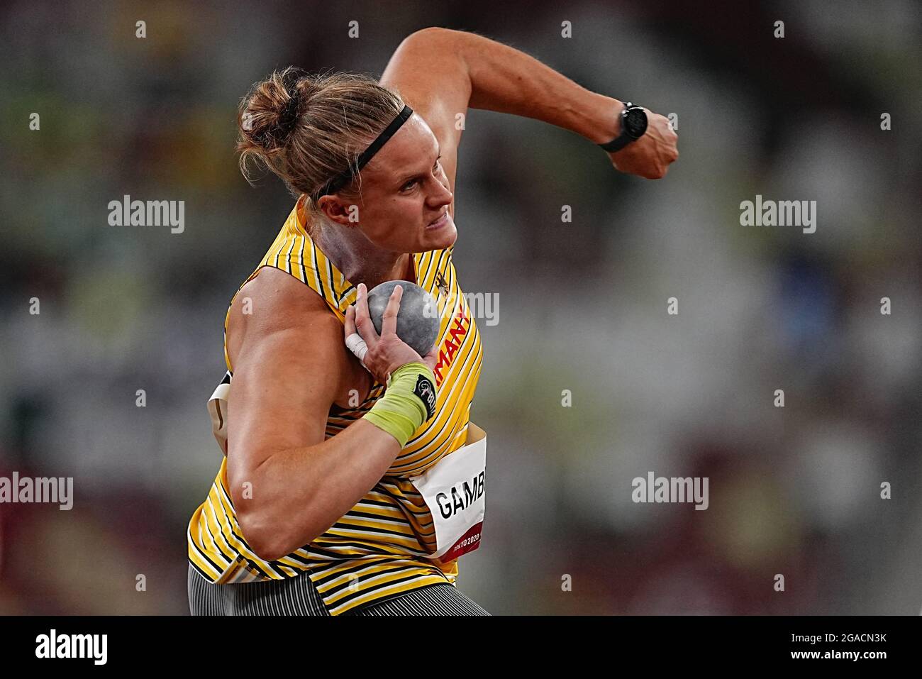 Tokio, Japan. 30th July, 2021. Athletics Olympics, shot put, women