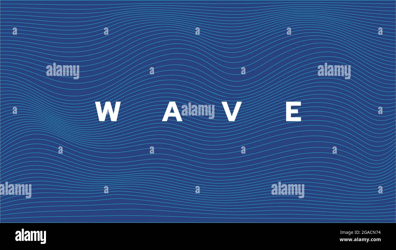 Linear Wave Patterns for Designs, Graphic Design Elements, Waves Made of Thin Lines. Vector tools for graphic design work. Stock Vector
