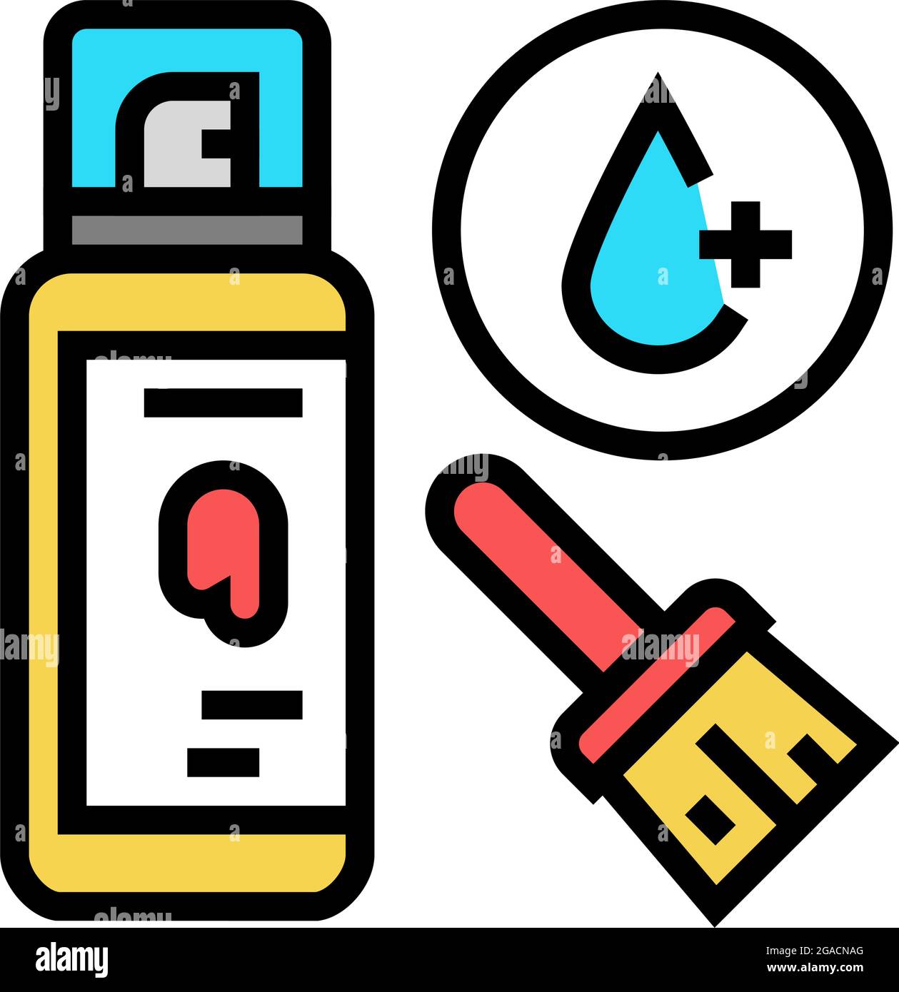 clear coating color icon vector illustration Stock Vector Image & Art