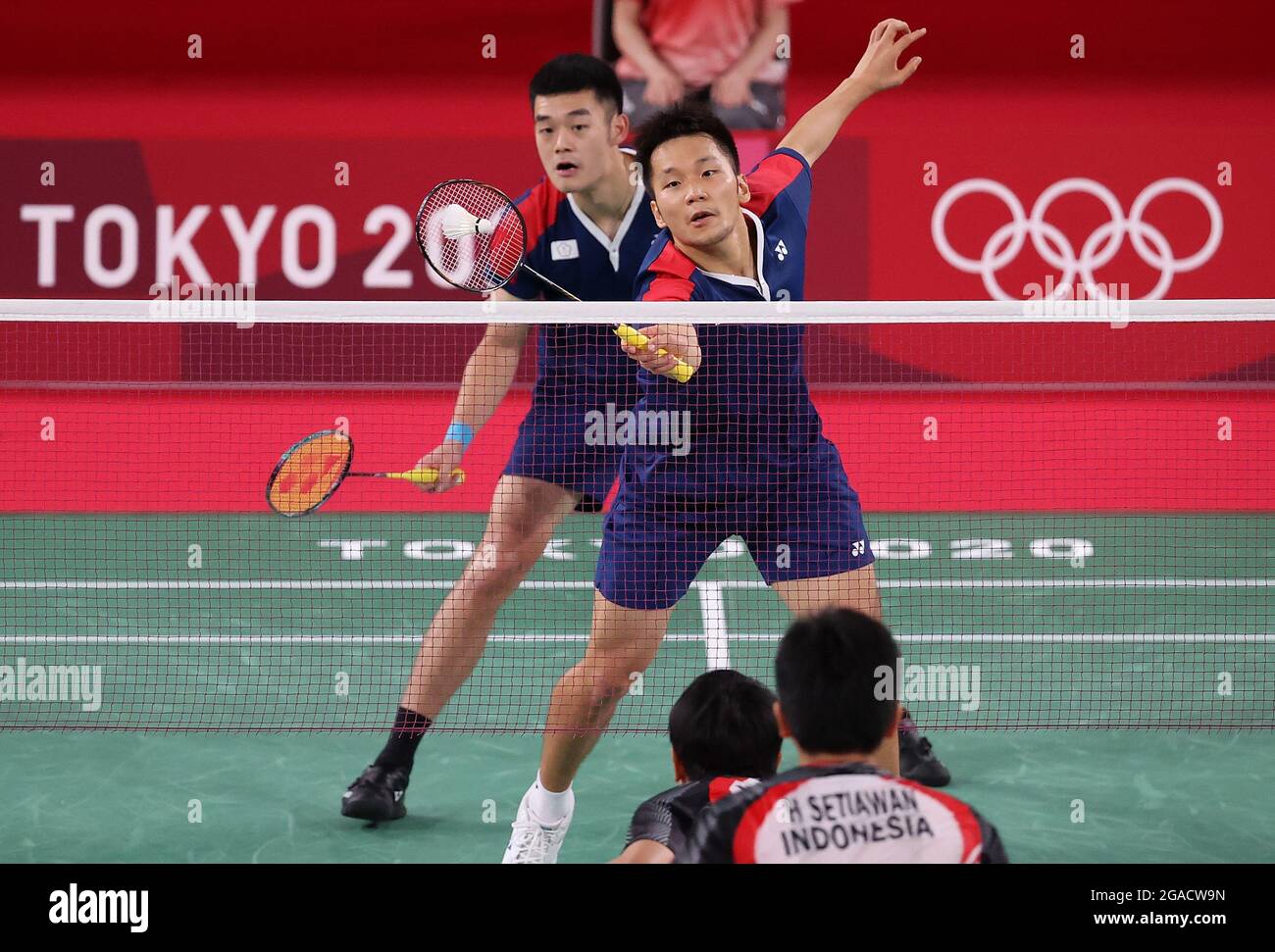 Tokyo, Japan. 30th July, 2021. Lee Yang (Front) and Wang Chi Lin of ...