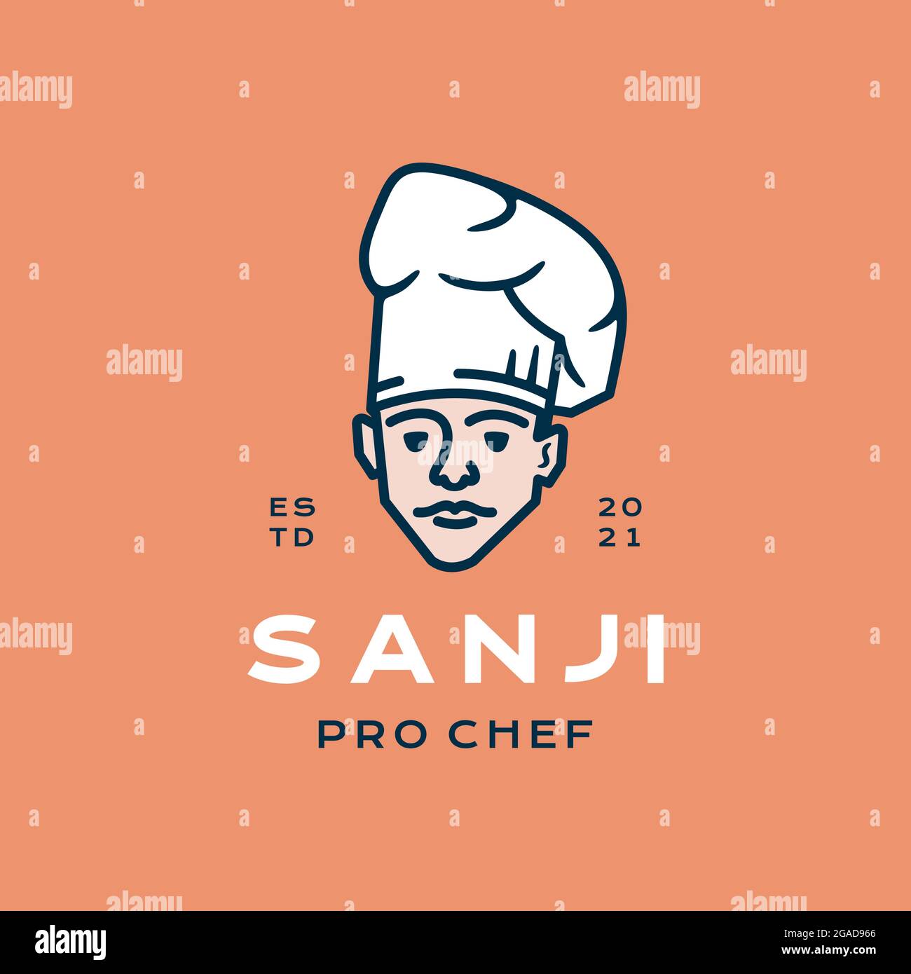 Retro Chef / Restaurant logo design inspiration vector icon ...