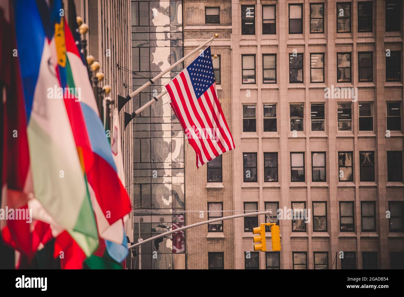 Colorful flags of various countries of the world Stock Photo - Alamy