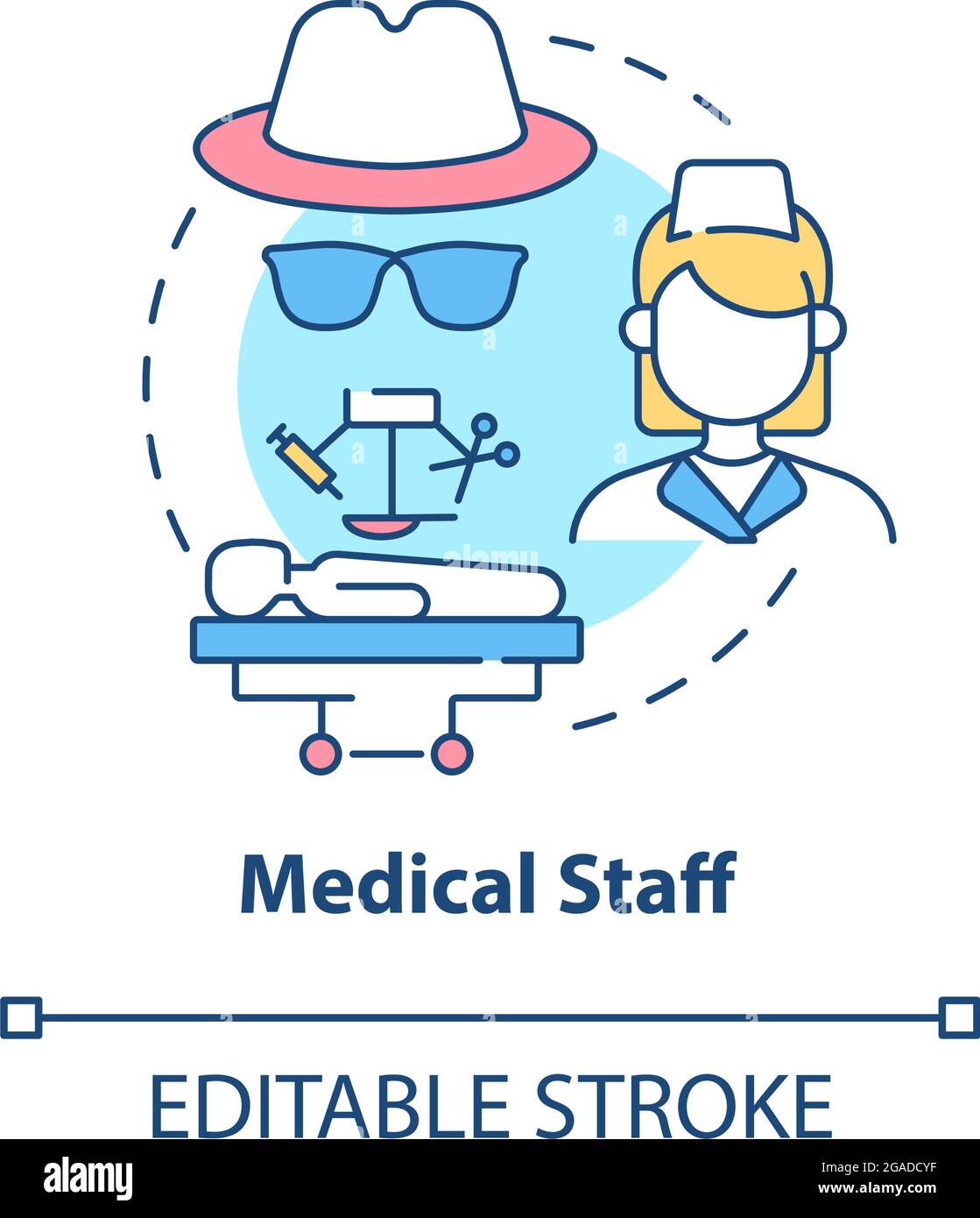 Medical staff concept icon Stock Vector Image & Art - Alamy