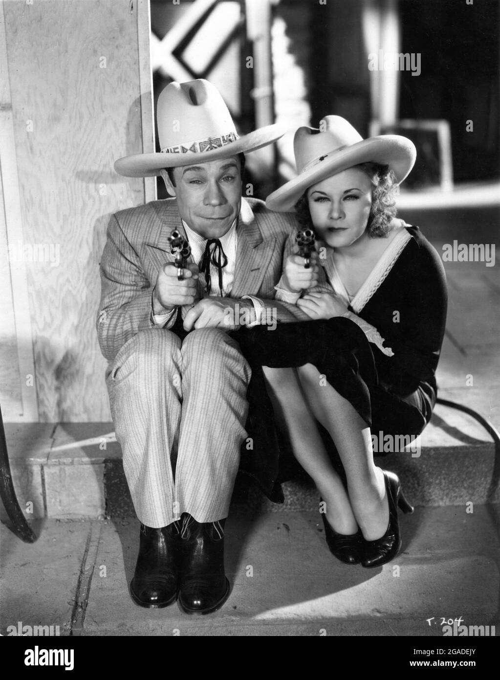 JOE E. BROWN and GINGER ROGERS in THE TENDERFOOT 1932 director RAY ENRIGHT based on story by Richard Carle and George S. Kaufman First National Pictures / Warner Bros. Stock Photo