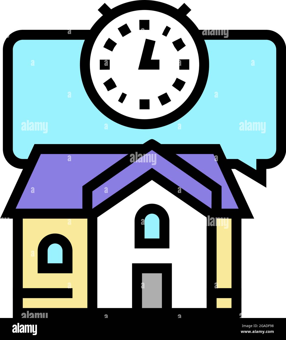 short term rent color icon vector illustration Stock Vector Image & Art ...