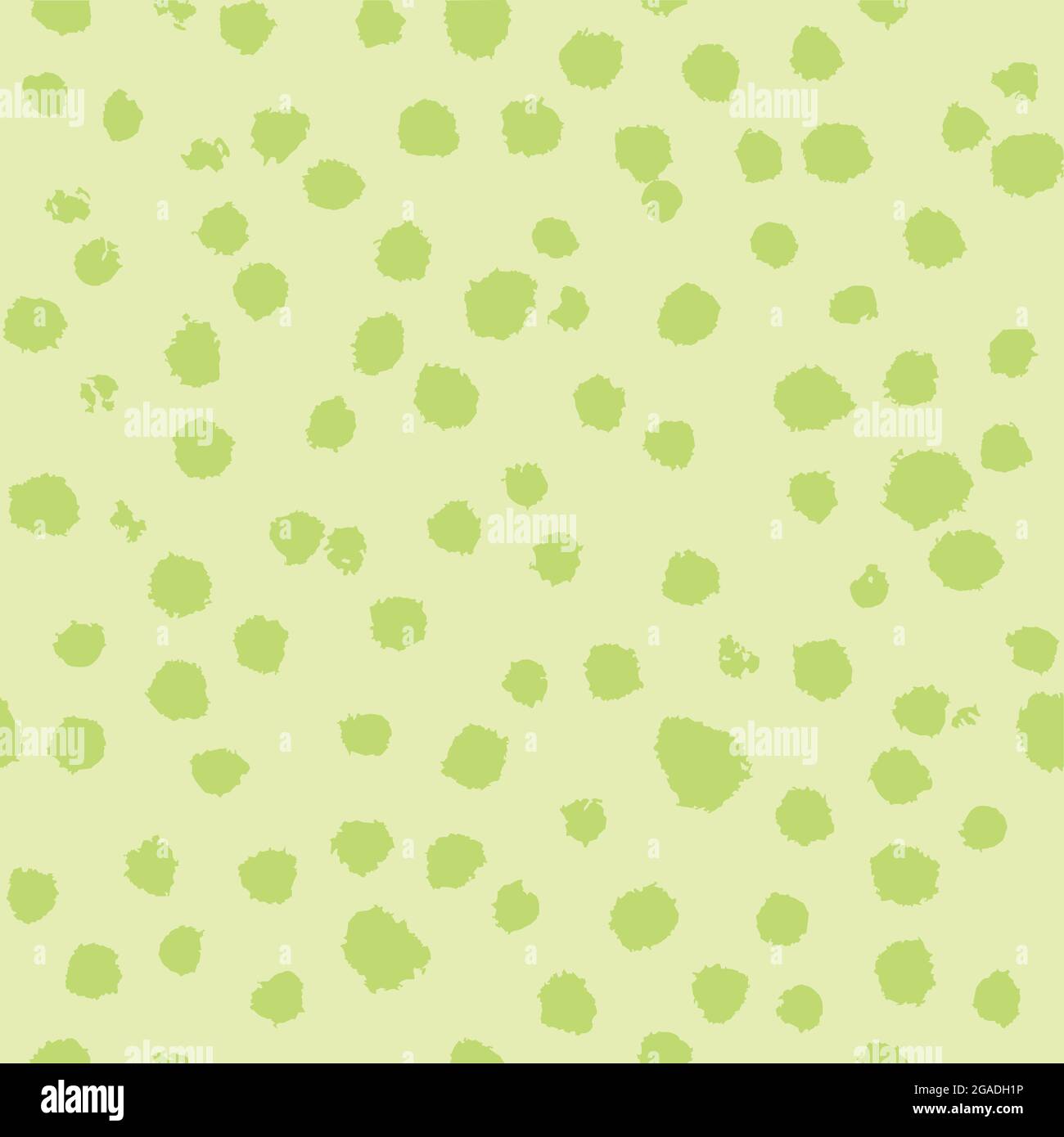 celery green blots primitive naive hand drawn brushstroke seamless