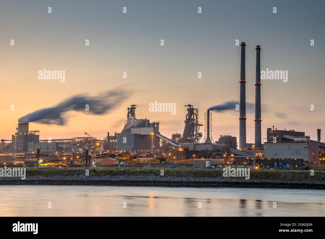 Tata steel factory in Ijmuiden, Netherlands Stock Photo - Alamy