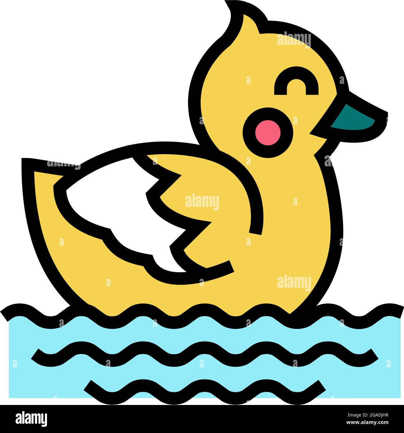 bathtub toys color icon vector illustration Stock Vector Image & Art