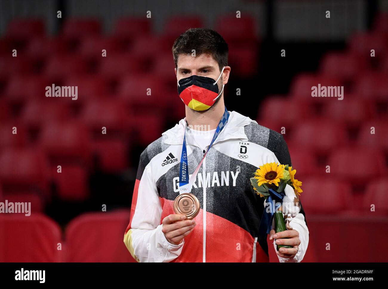 Tokyo, Japan. 30th July, 2021. Table tennis Olympics, men's singles