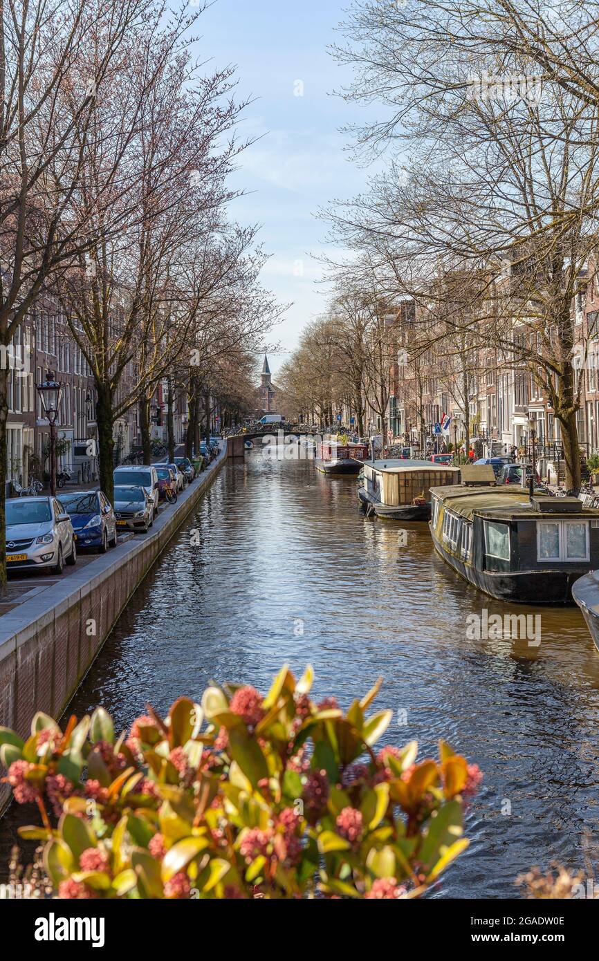 Kees de Jongenbrug, Bridge #123, Amsterdam, Holland Stock Photo