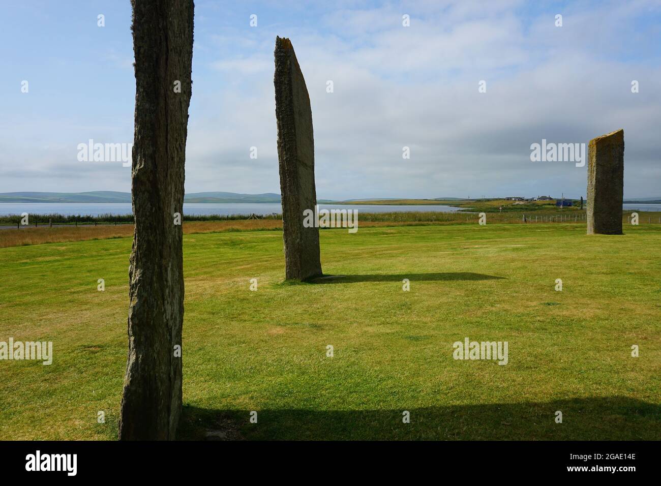 Standing Stones of Stenness Orkney Stock Photo