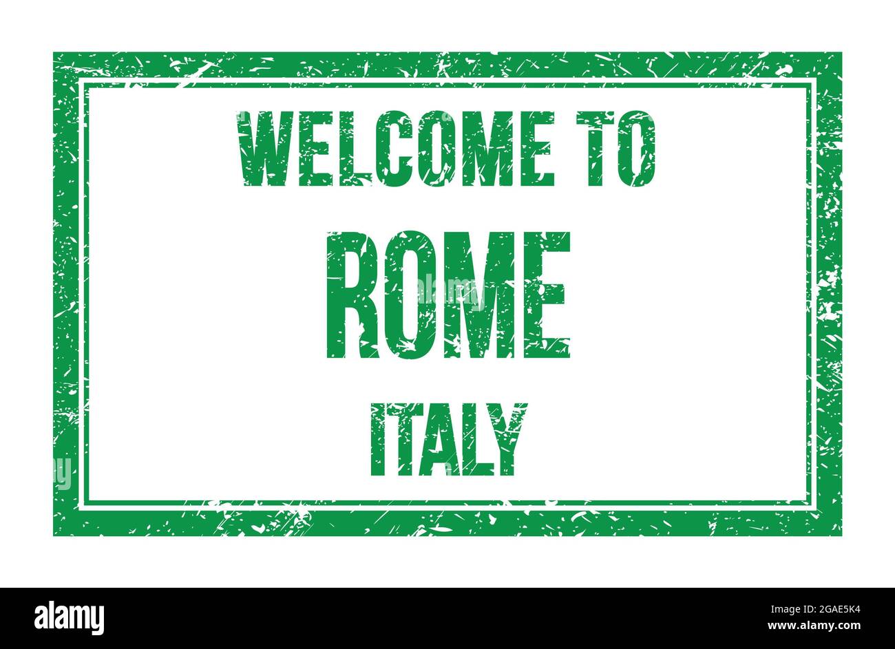 Welcome rome stamp hi-res stock photography and images - Alamy