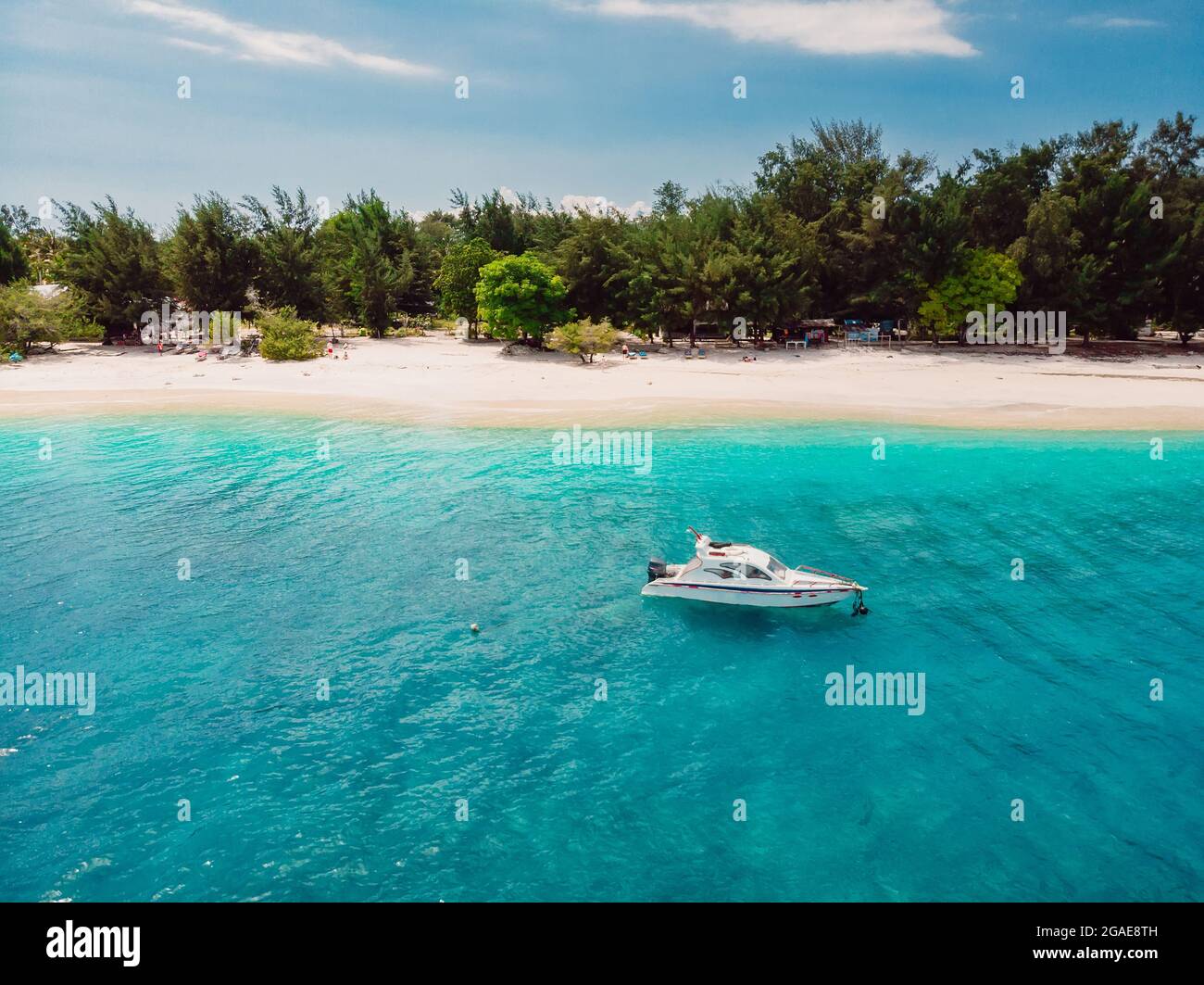 Drone shot motor boat hi-res stock photography and images - Alamy