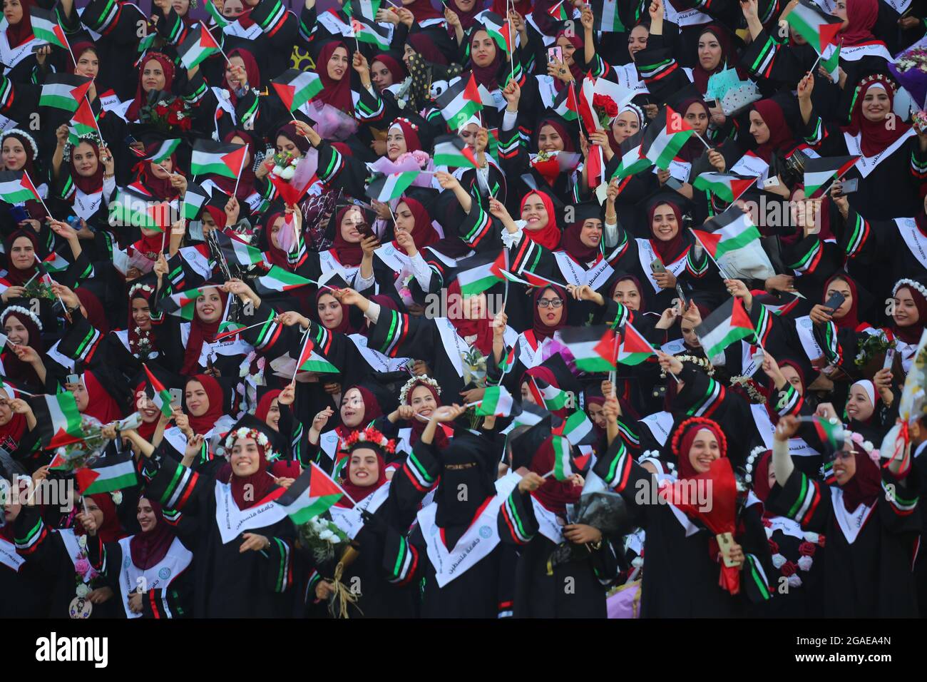 July 29, 2021, Gaza city, The Gaza Strip, Palestine: New graduates ...