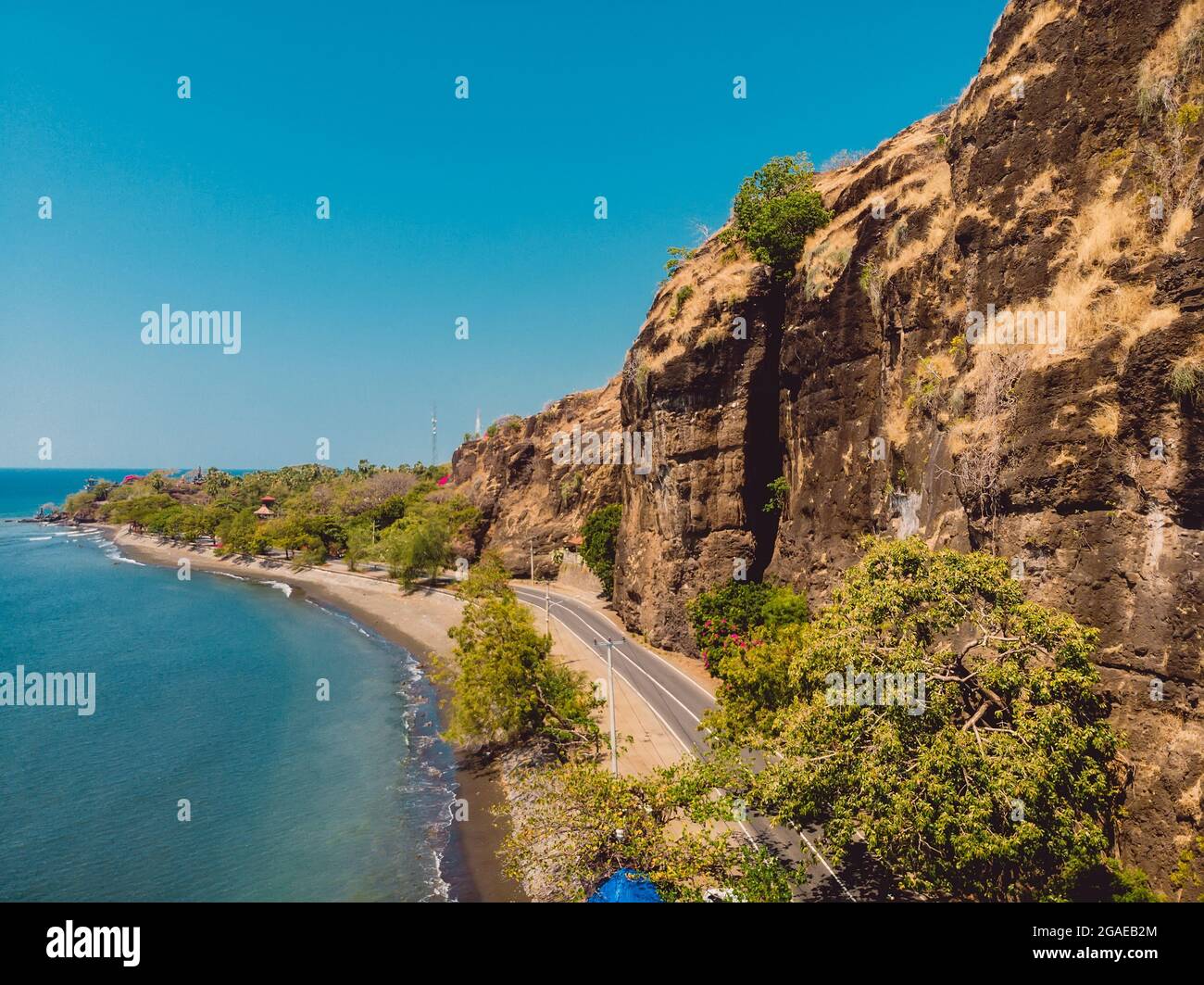 Aerial view seaside valley on hi-res stock photography and images - Alamy
