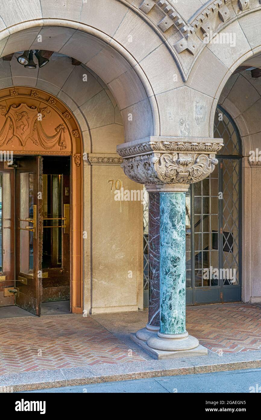 70 Remsen Street, designed by H.I. Feldman, is part of the Brooklyn