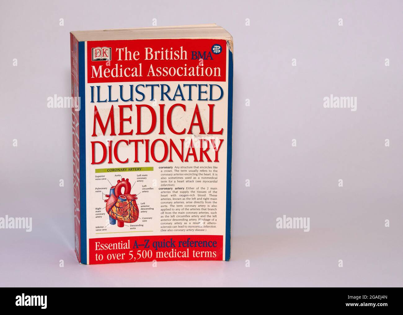 The British Medical Association Illustrated Medical Dictionary paperback book Stock Photo