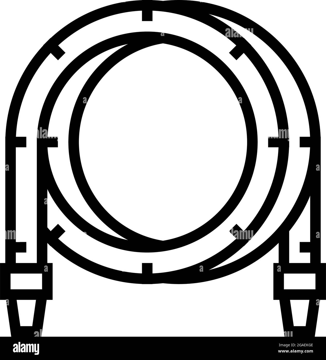 filtrate pool hose line icon vector illustration Stock Vector Image