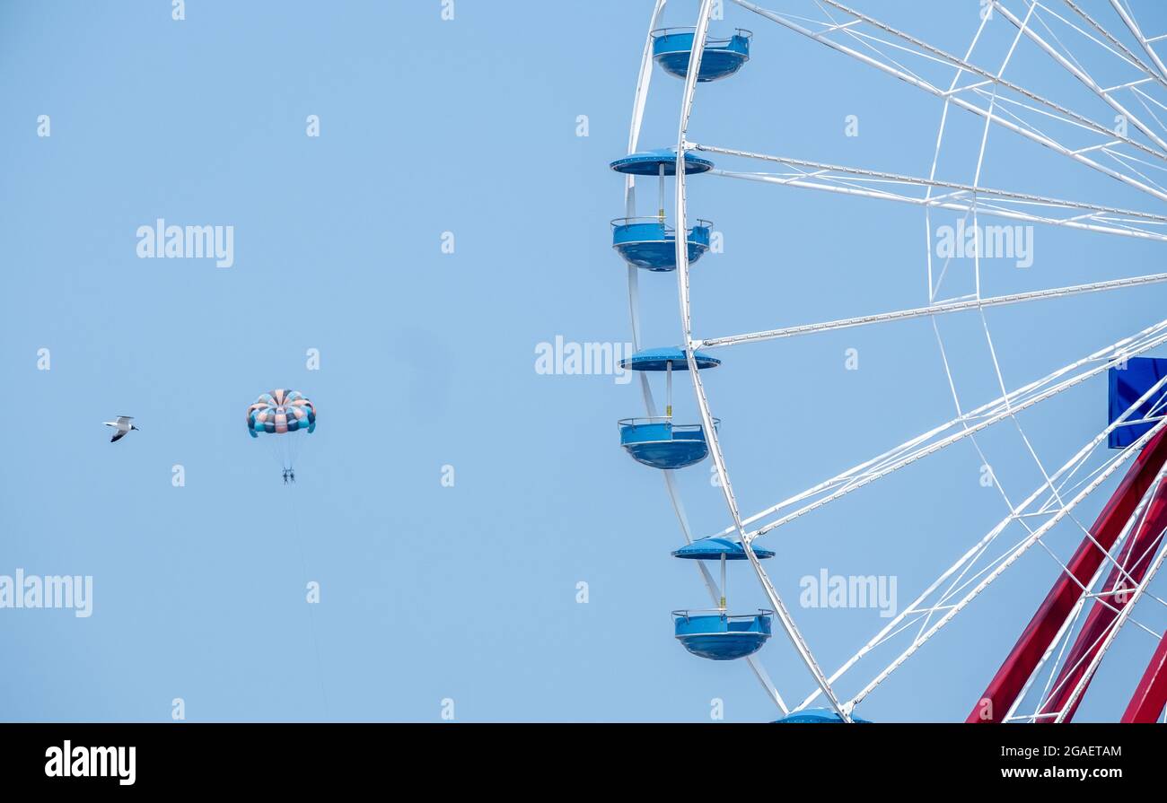The Ocean City, Maryland Ferris Wheel Stock Photo