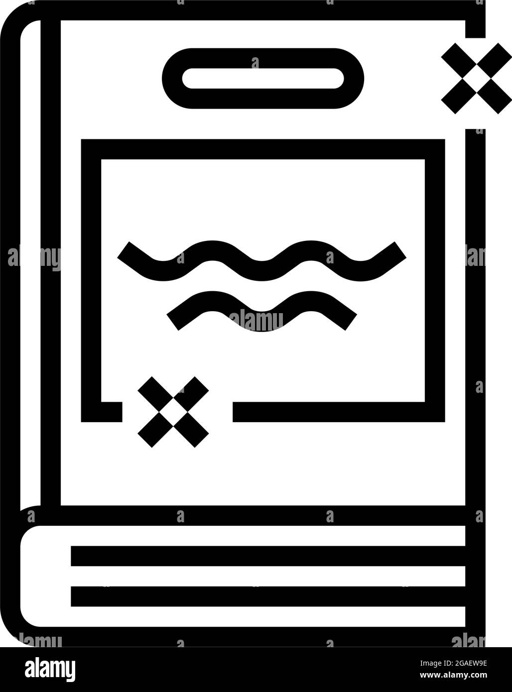 educational books line icon vector illustration Stock Vector Image ...
