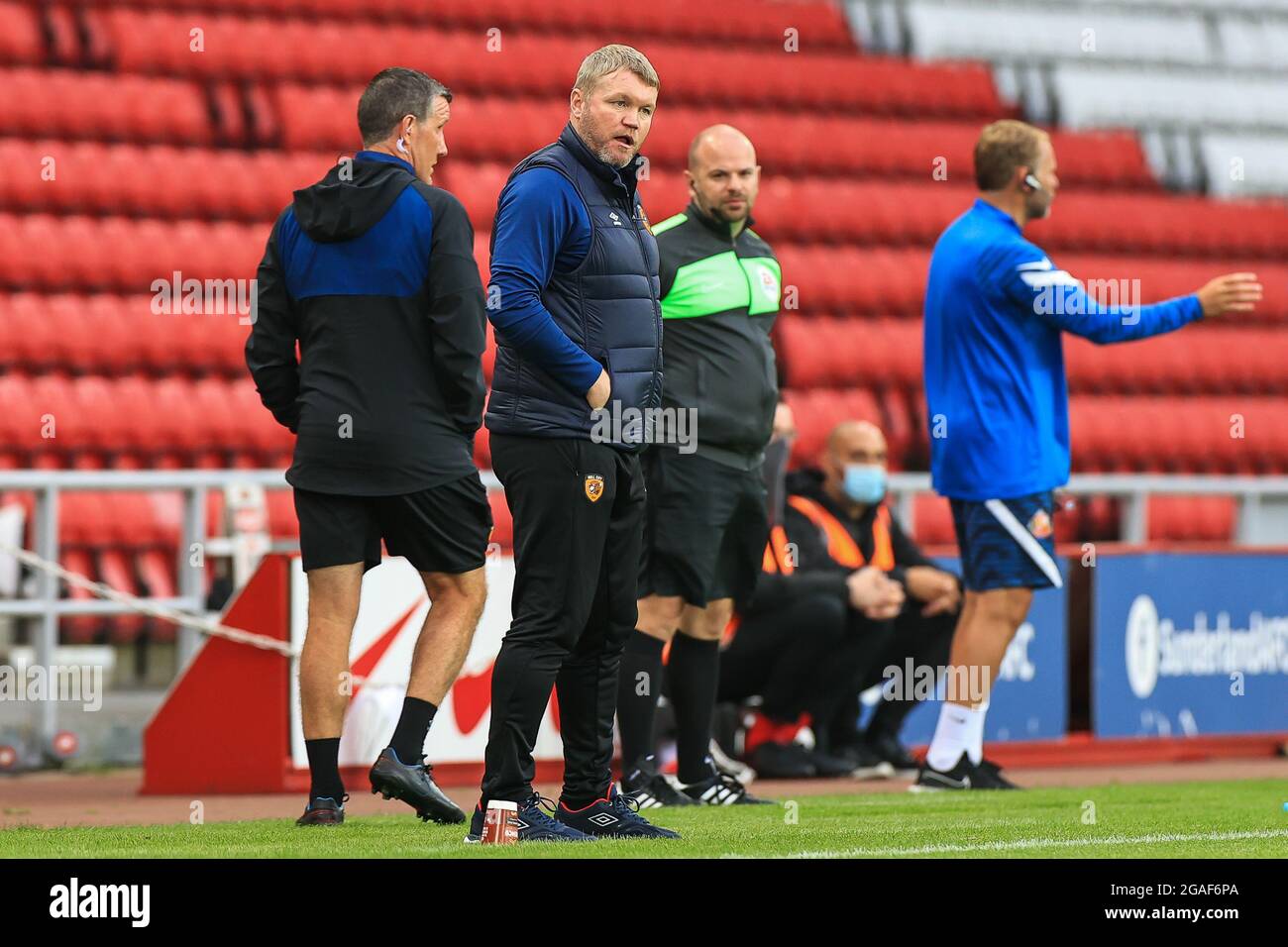 Grant McCann manager of Hull City during the game Stock Photo