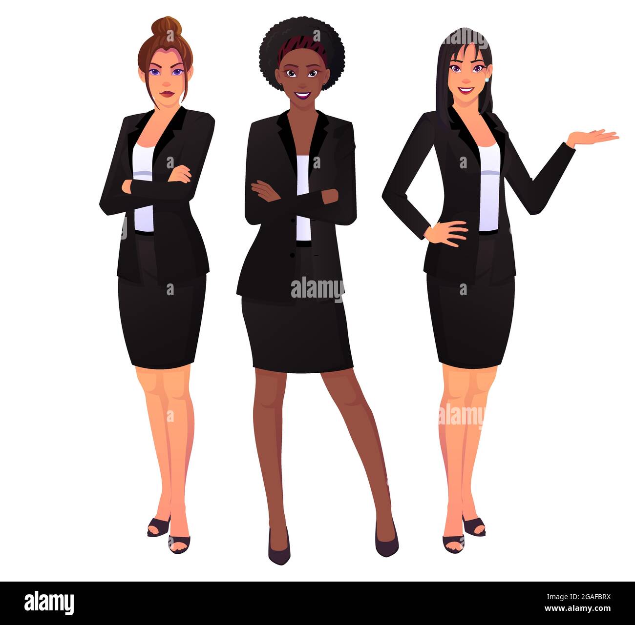 Professional group wearing suits Cut Out Stock Images & Pictures - Alamy
