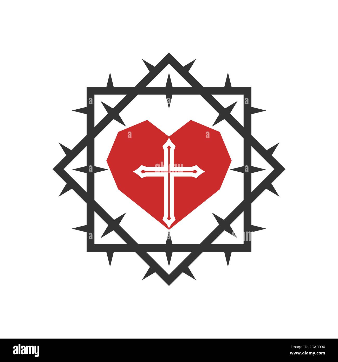 Jesus with a crown of thorns hi-res stock photography and images - Alamy