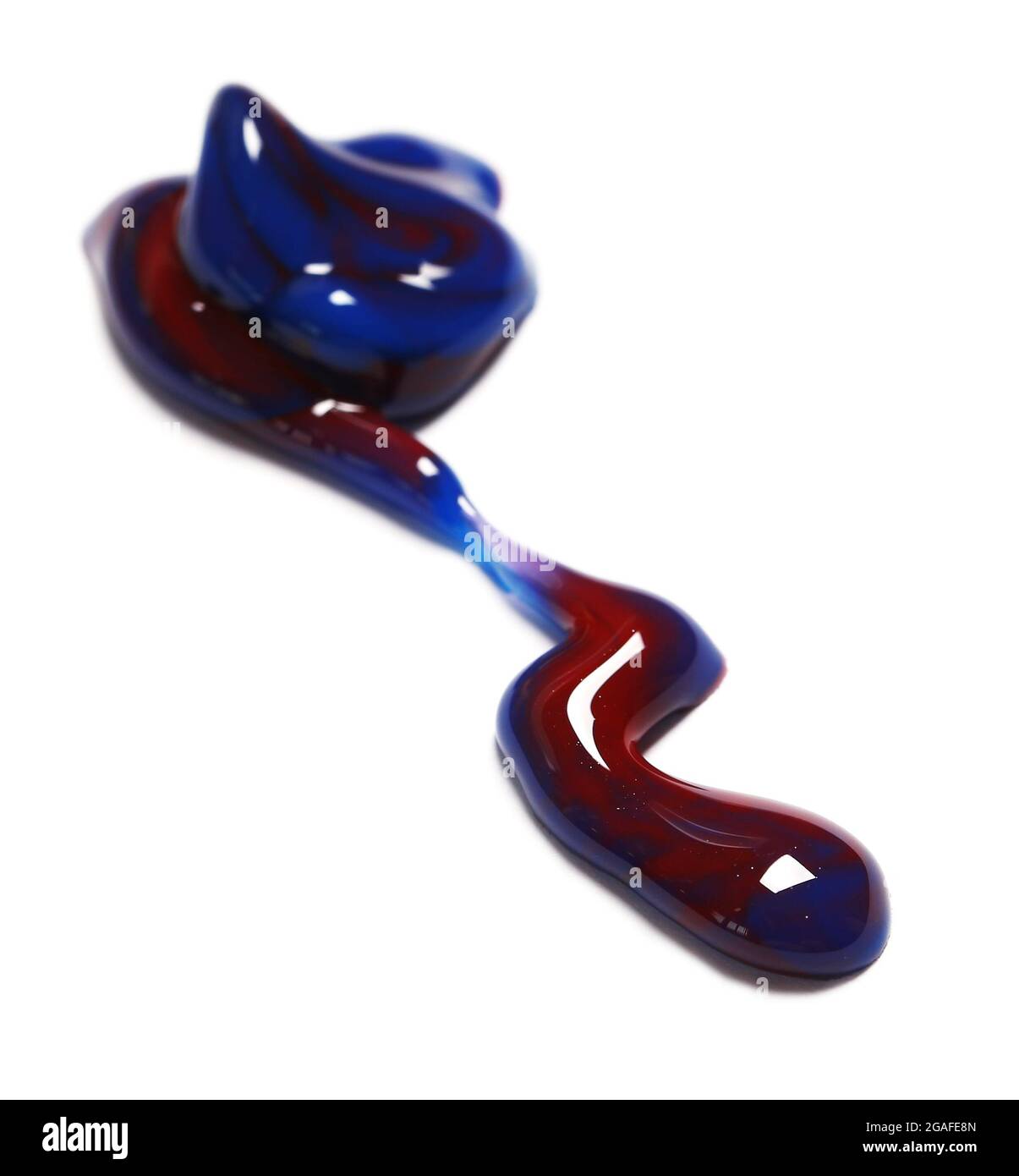 Blue drop isolated on white Stock Photo Alamy