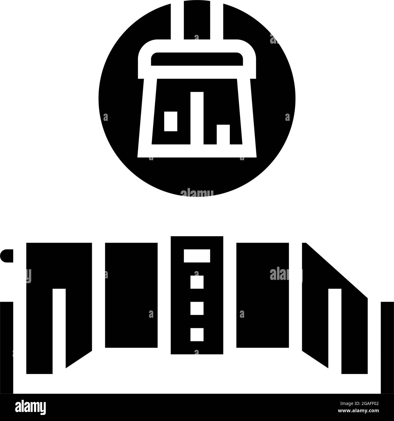 salt cell maintenance glyph icon vector illustration Stock Vector Image ...