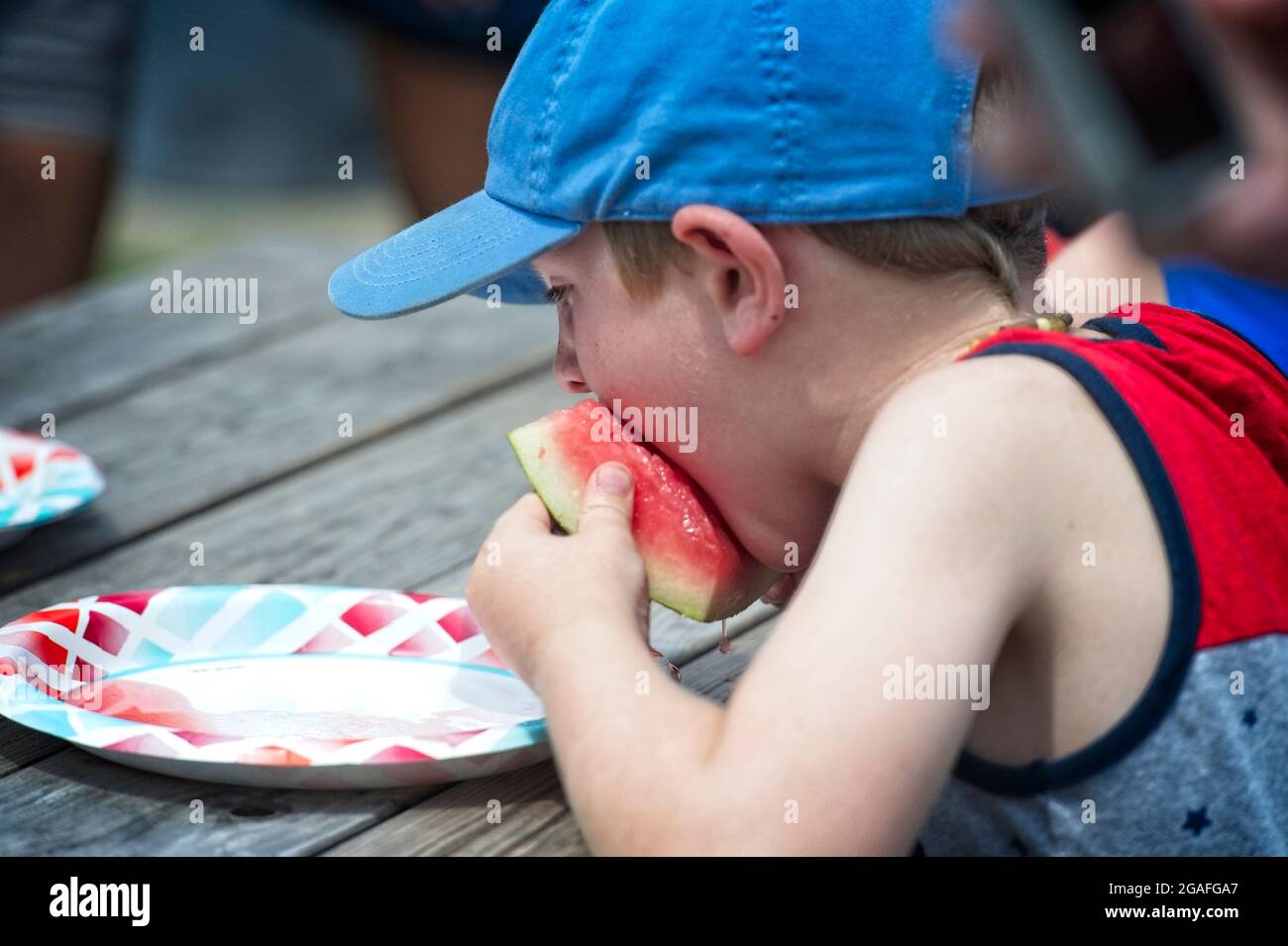 UNITED STATES - July 30, 2021: Vincent Morar was working hard at the ...