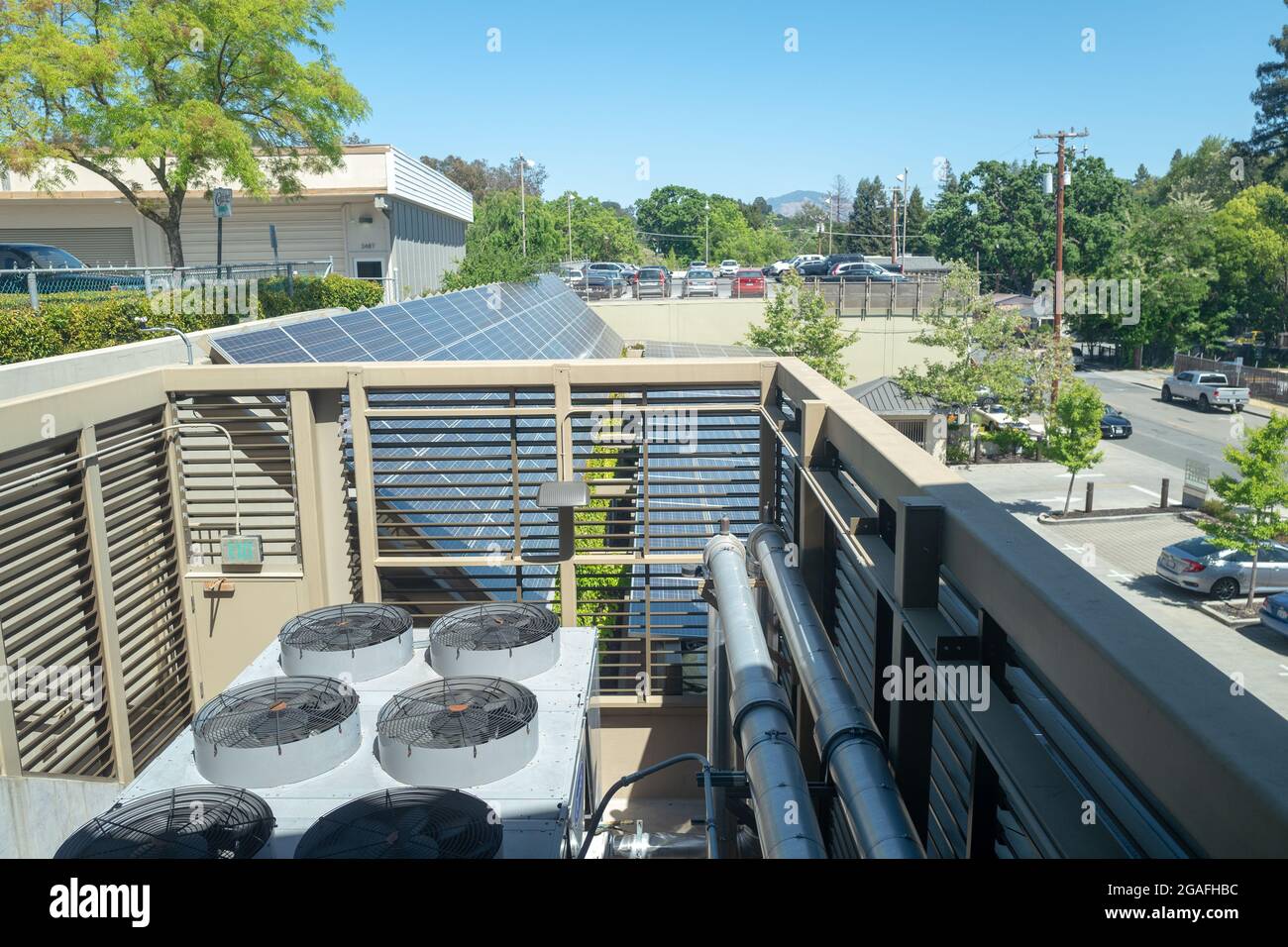 Rooftop solar array, Lafayette, California, May 4, 2021. (Photo by ...