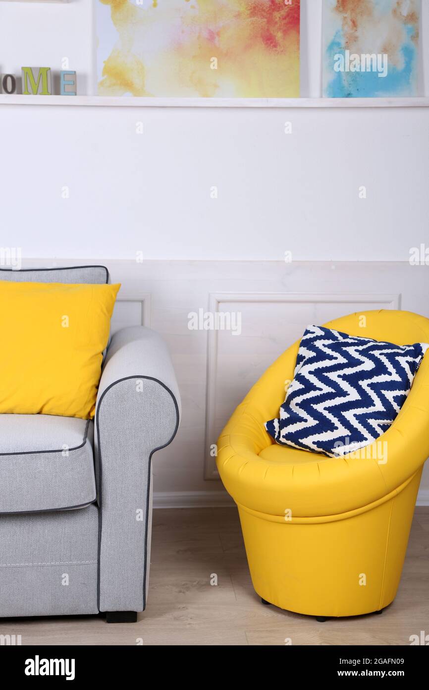 Beautiful modern living room Stock Photo - Alamy